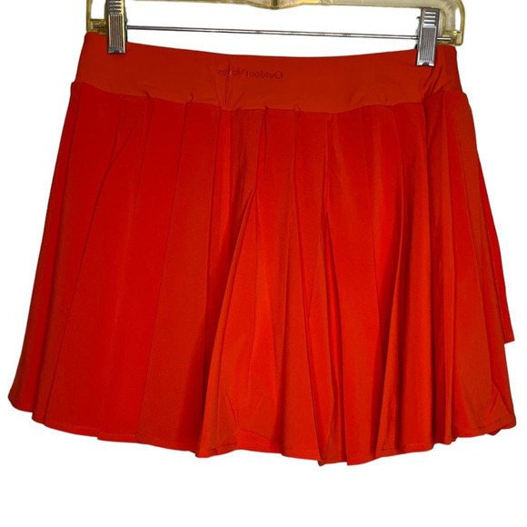 Outdoor Voices Double 4" Skort SMALL Ladybug Pleated Athletic Athleisure - Picture 5 of 10